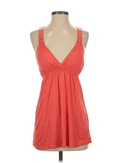Pre-owned Pink Republic Tank Top Orange Plunge Neckline Tops