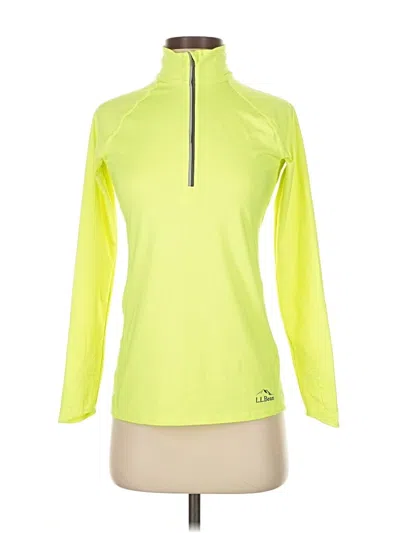 Pre-owned L.l.bean Long Sleeve Top Yellow Turtleneck Tops