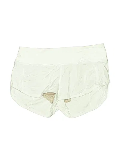 Pre-owned Lululemon Athletica Athletic Shorts In White