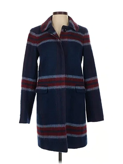 Pre-owned Ann Taylor Loft Coat In Blue