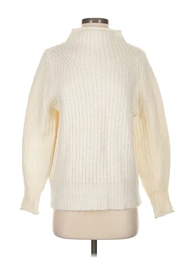 Pre-owned Madewell Turtleneck Sweater In White