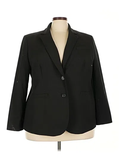 Pre-owned Jones New York Collection Blazer Jacket In Black