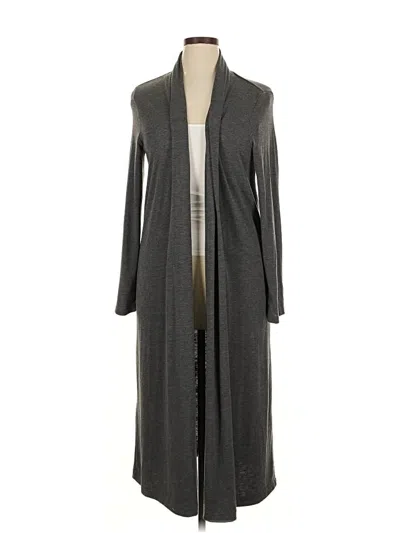 Pre-owned Michael Stars Cardigan Sweater In Gray