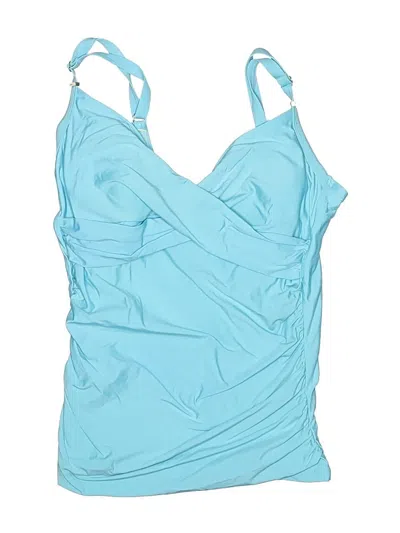 Pre-owned Calvin Klein Swimsuit Top Blue Swimwear