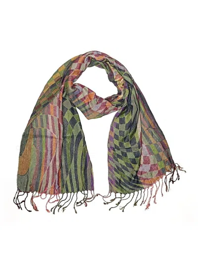 Pre-owned Unbranded Scarf In Green