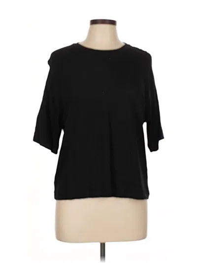 Pre-owned Ann Taylor Loft 3/4 Sleeve T-shirt In Black