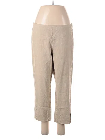 Pre-owned Jjill Khaki Pant In Brown