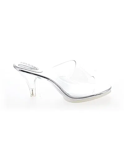 Pre-owned Assorted Brands Sandals In Silver