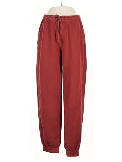 Pre-owned Abercrombie & Fitch Casual Pants In Burgundy