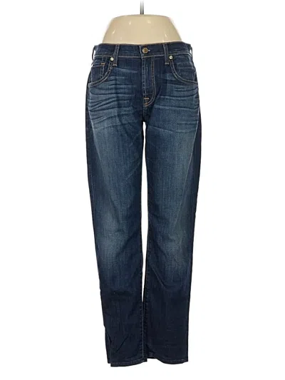 Pre-owned 7 For All Mankind Jeans In Blue