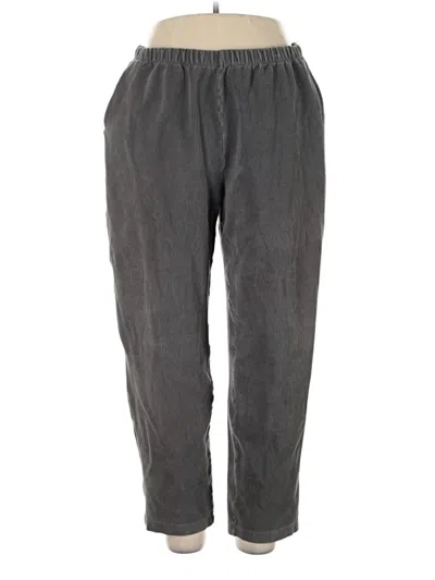 Pre-owned Lands' End Casual Pants In Gray