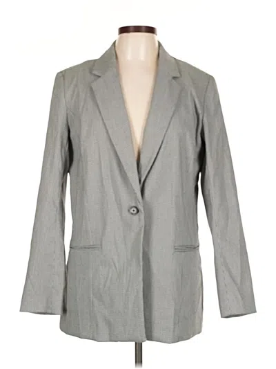 Pre-owned Nine West Blazer Jacket In Gray