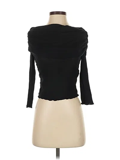 Pre-owned Zara Cardigan Sweater In Black