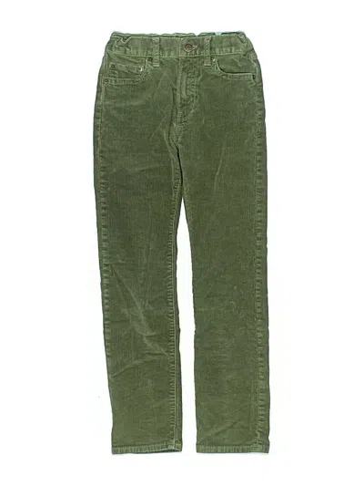 Pre-owned Crewcuts Kids' Cord Pant In Green