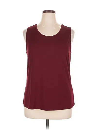 Pre-owned North Style Sleeveless T-shirt In Burgundy