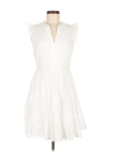 Pre-owned Laundry By Shelli Segal Casual Dress In White