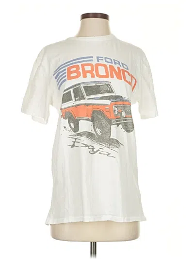 Pre-owned Junk Food Short Sleeve T-shirt In White