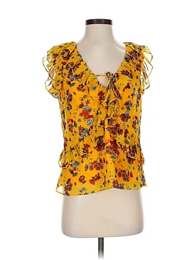Pre-owned Rebecca Minkoff Sleeveless Blouse In Yellow