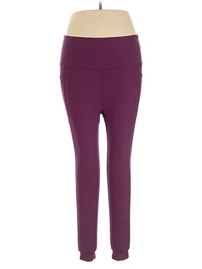 Pre-owned Beyond Yoga Active Pants In Purple