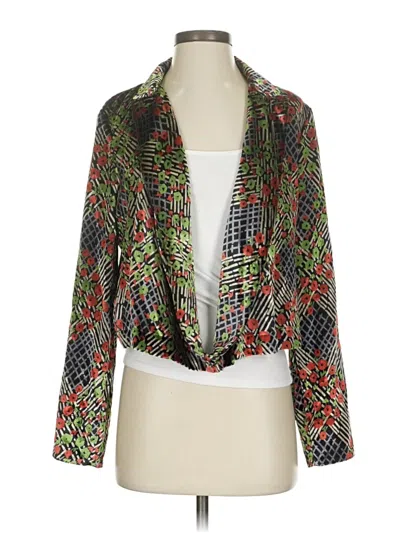 Pre-owned Anthropologie Blazer Jacket In Black