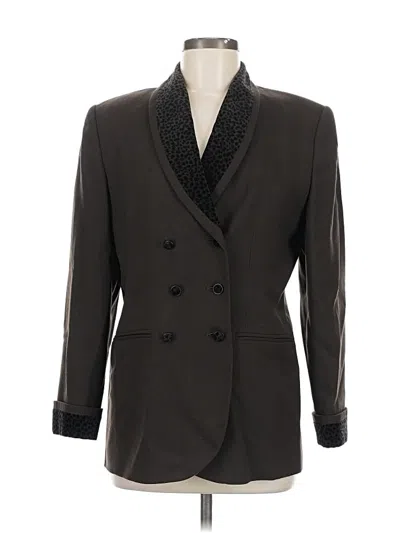 Pre-owned Valerie Stevens Blazer Jacket In Brown