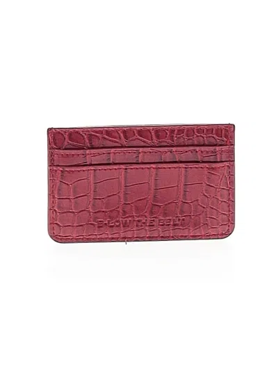 Pre-owned B-low The Belt Card Holder In Burgundy