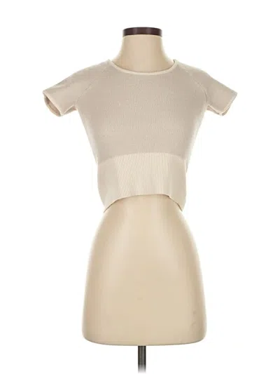 Pre-owned Club Monaco Cardigan Sweater In White