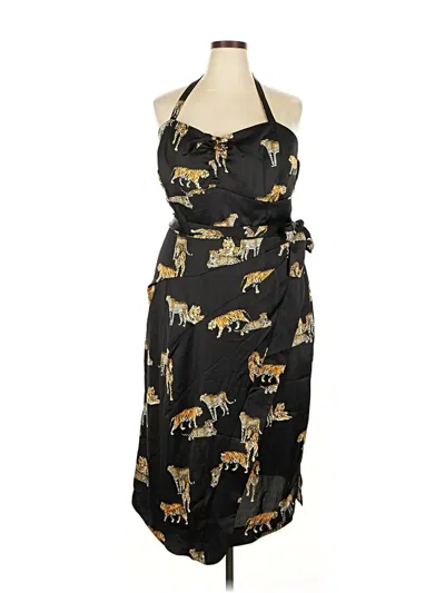 Pre-owned Unique Vintage Cocktail Dress In Black