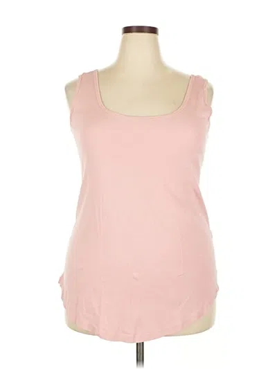 Pre-owned Evans Tank Top Pink Sweetheart Neckline Tops