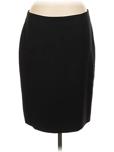 Pre-owned Brooks Brothers Wool Skirt In Black
