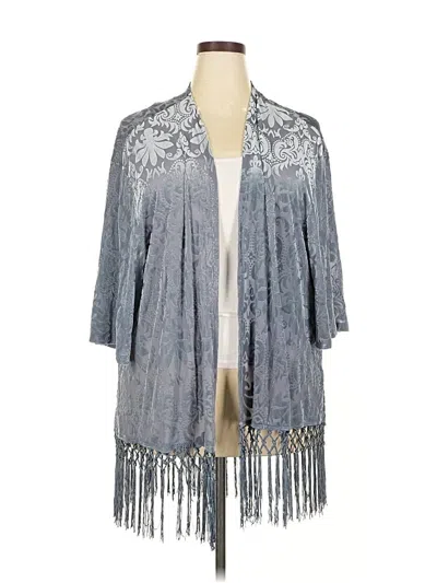 Pre-owned Torrid Kimono In Gray