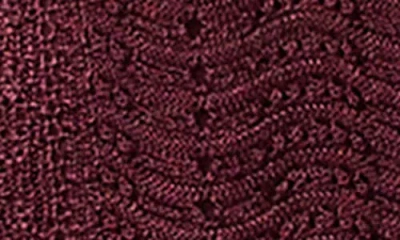 Paige Petra Pointelle Sweater In Burgundy