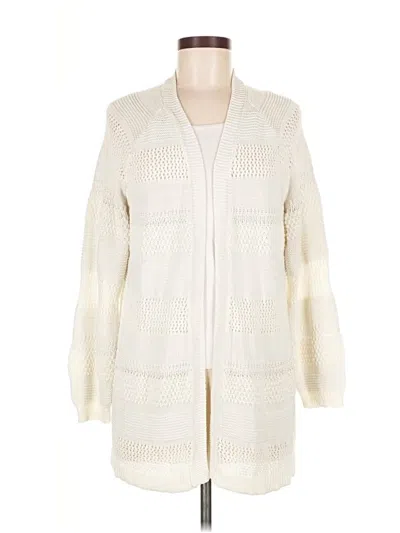 Pre-owned Primark Cardigan Sweater In White