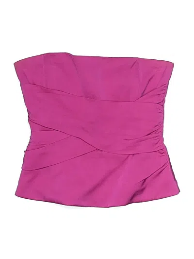 Pre-owned Bcbgmaxazria Tube Top Pink Strapless Neckline Tops