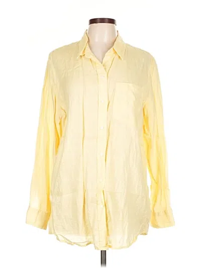 Pre-owned Gap Long Sleeve Button Down Shirt In Yellow