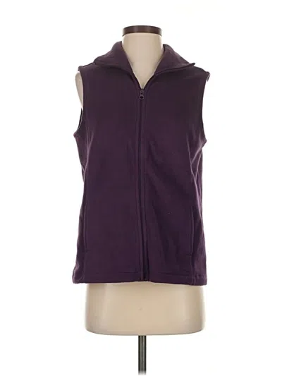 Pre-owned Lands' End Vest In Purple