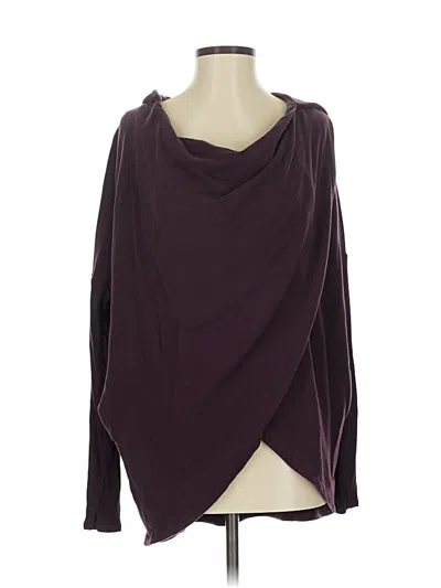 Pre-owned Athleta Cardigan Sweater In Purple