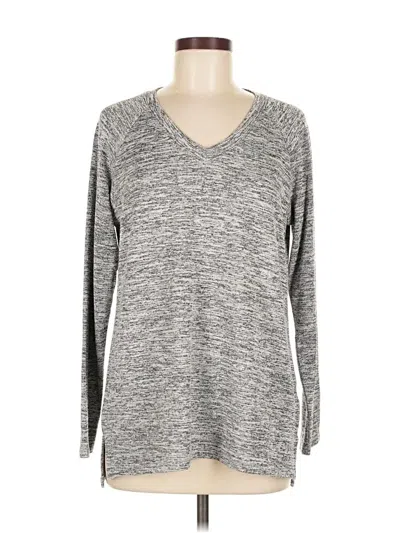 Pre-owned Banana Republic Long Sleeve T-shirt In Gray