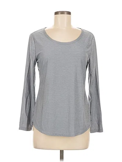 Pre-owned 90 Degree By Reflex 3/4 Sleeve T-shirt In Gray
