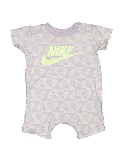 Pre-owned Nike Babies' Short Sleeve Onesie In Purple
