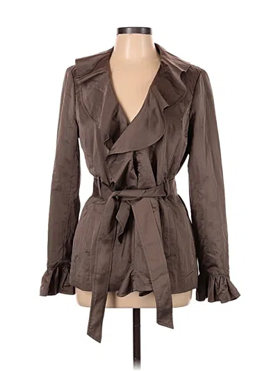Pre-owned Dalia Collection Trenchcoat In Brown