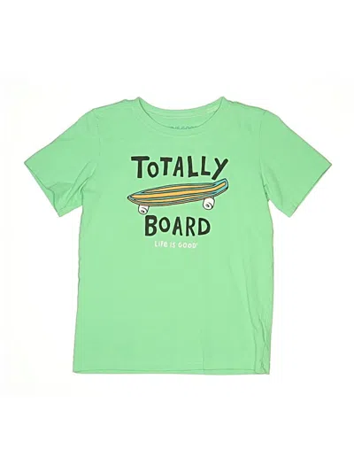 Pre-owned Life Is Good Kids' Short Sleeve T-shirt In Green