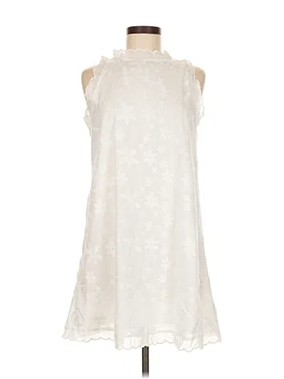 Pre-owned Unbranded Casual Dress In White