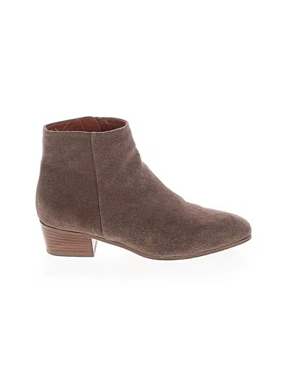 Pre-owned Aquatalia Ankle Boots In Brown