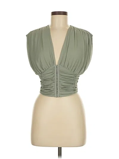 Pre-owned Free People Sleeveless Blouse In Green