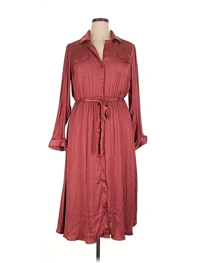 Pre-owned Nine West Casual Dress In Burgundy