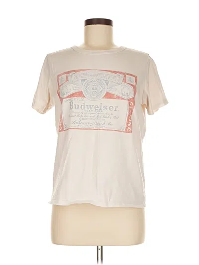 Pre-owned Hybrid Apparel Short Sleeve T-shirt In White
