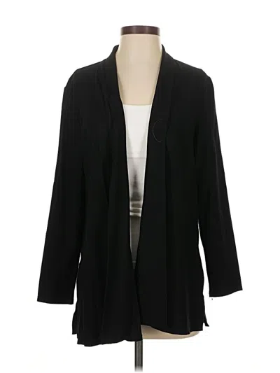 Pre-owned Eileen Fisher Cardigan Sweater In Black