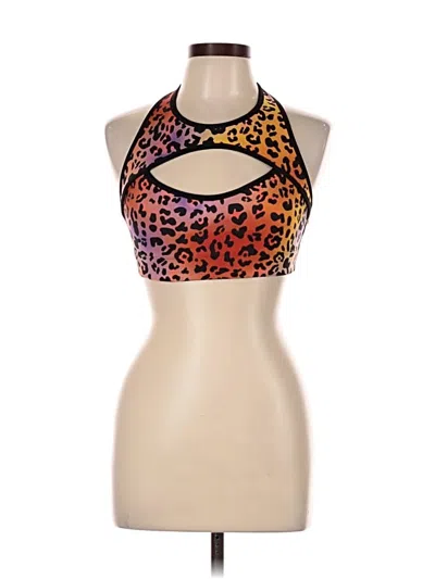 Pre-owned Savage X Fenty Tank Top Orange Halter Neckline Tops