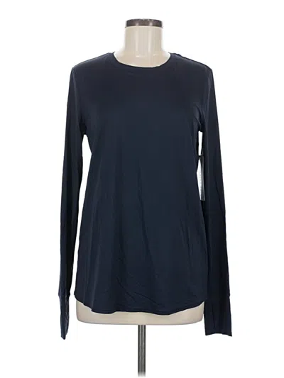 Pre-owned Athleta Long Sleeve T-shirt In Blue